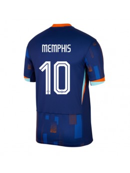 Nizozemska Memphis Depay #10 Gostujuci Dres EP 2024 Kratak Rukavima